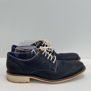 TED BAKER Tich 3 Men’s Navy Blue Nubuck Leather Oxfords -9 (42)